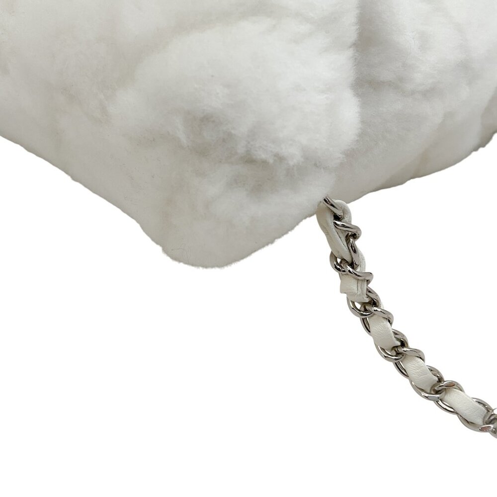 Chanel 2034 White Shearling Backpack - Picture 4 of 8
